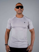 Tri-Motion Curved T-Shirt - Cloudy Grey - S - TRIMODE