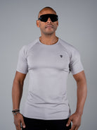 Tri-Motion Curved T-Shirt - Light Grey - TRIMODE