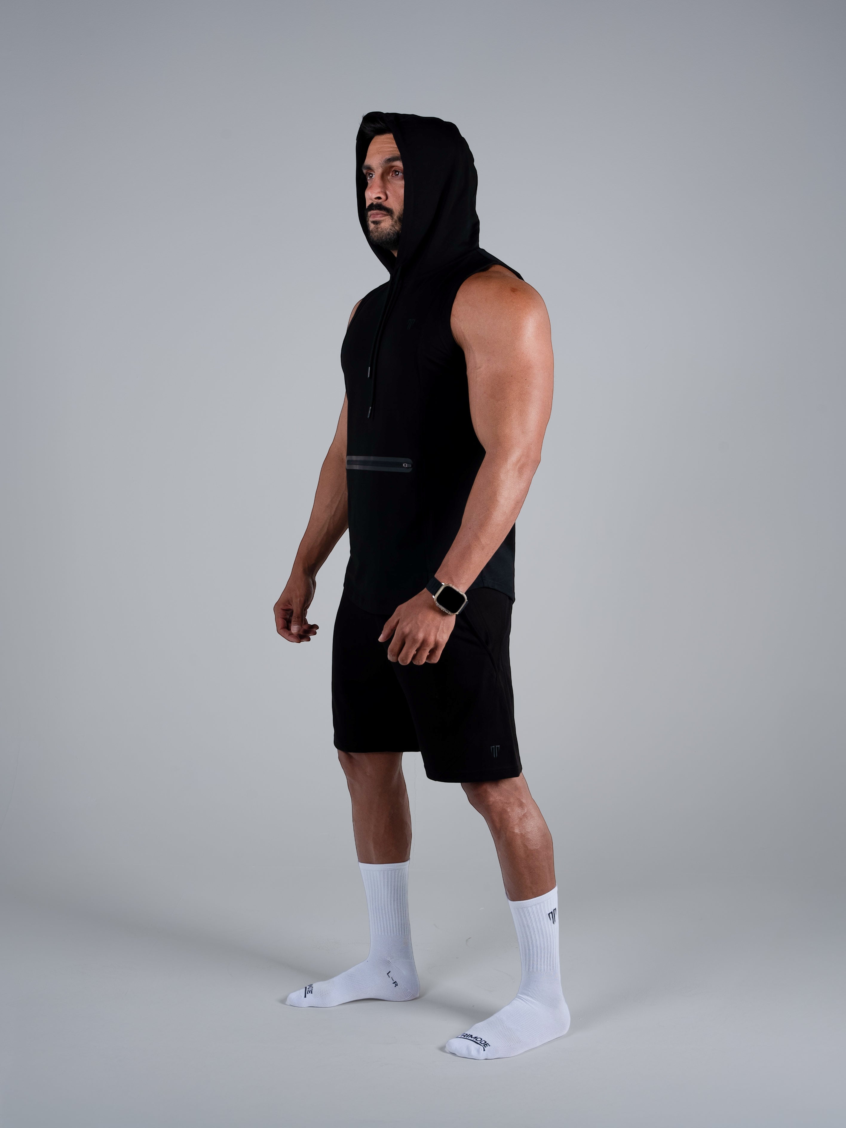 Tri-Flex Hood Tank - Black - TRIMODE