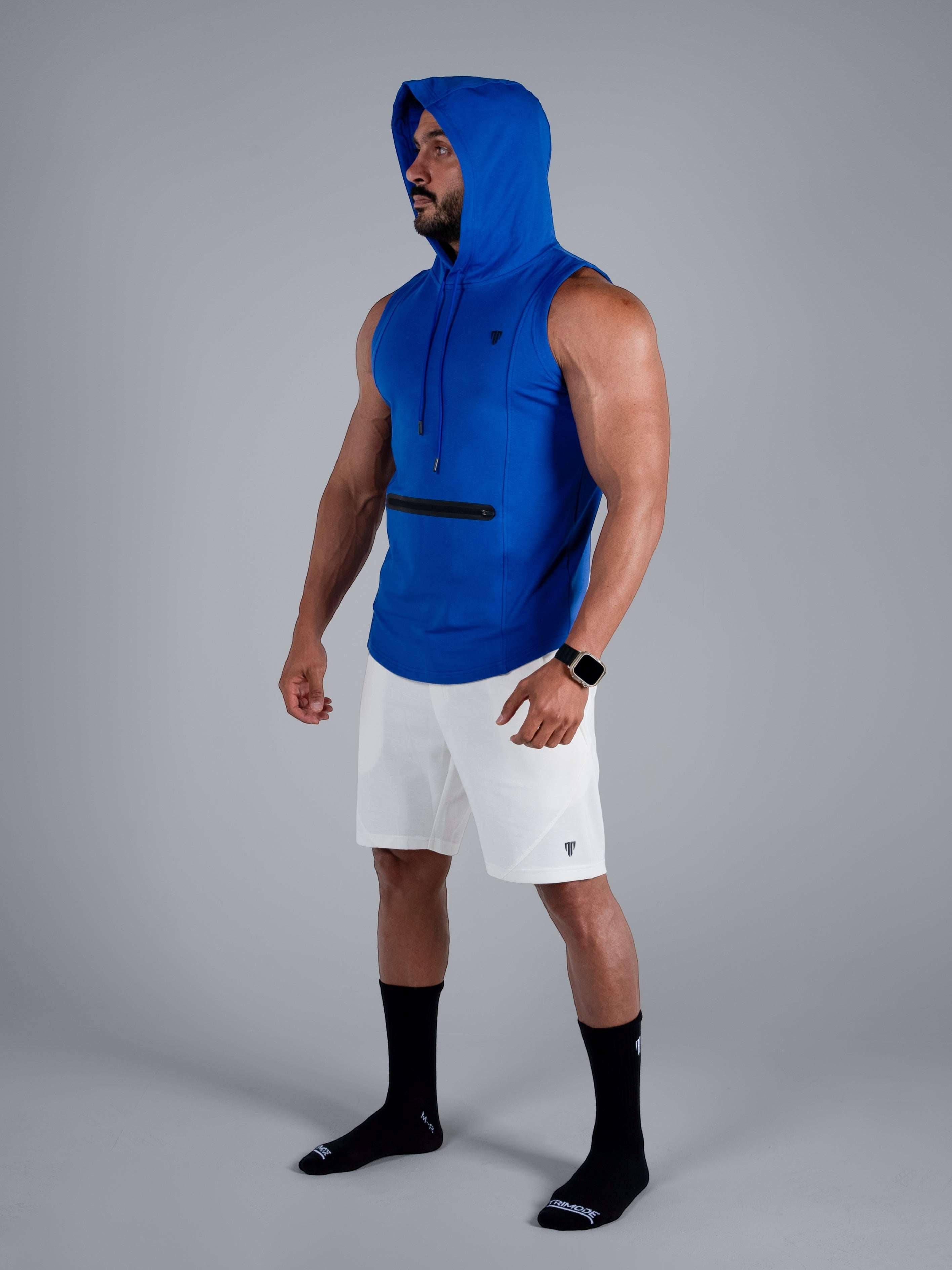 Tri-Flex Hood Tank - Royal Blue - S - TRIMODE