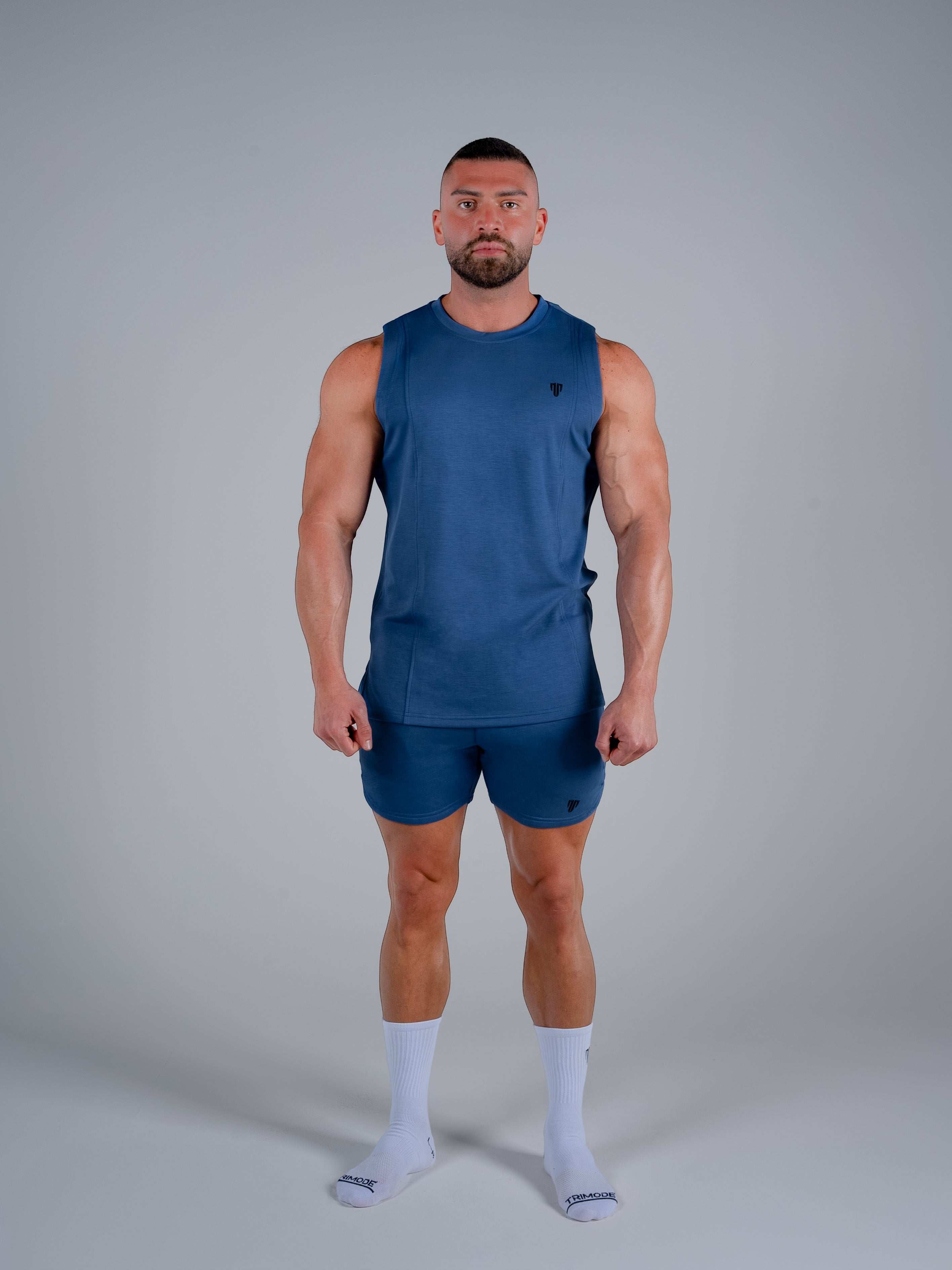 Tri-Motion Tank - Denim Blue - S - TRIMODE