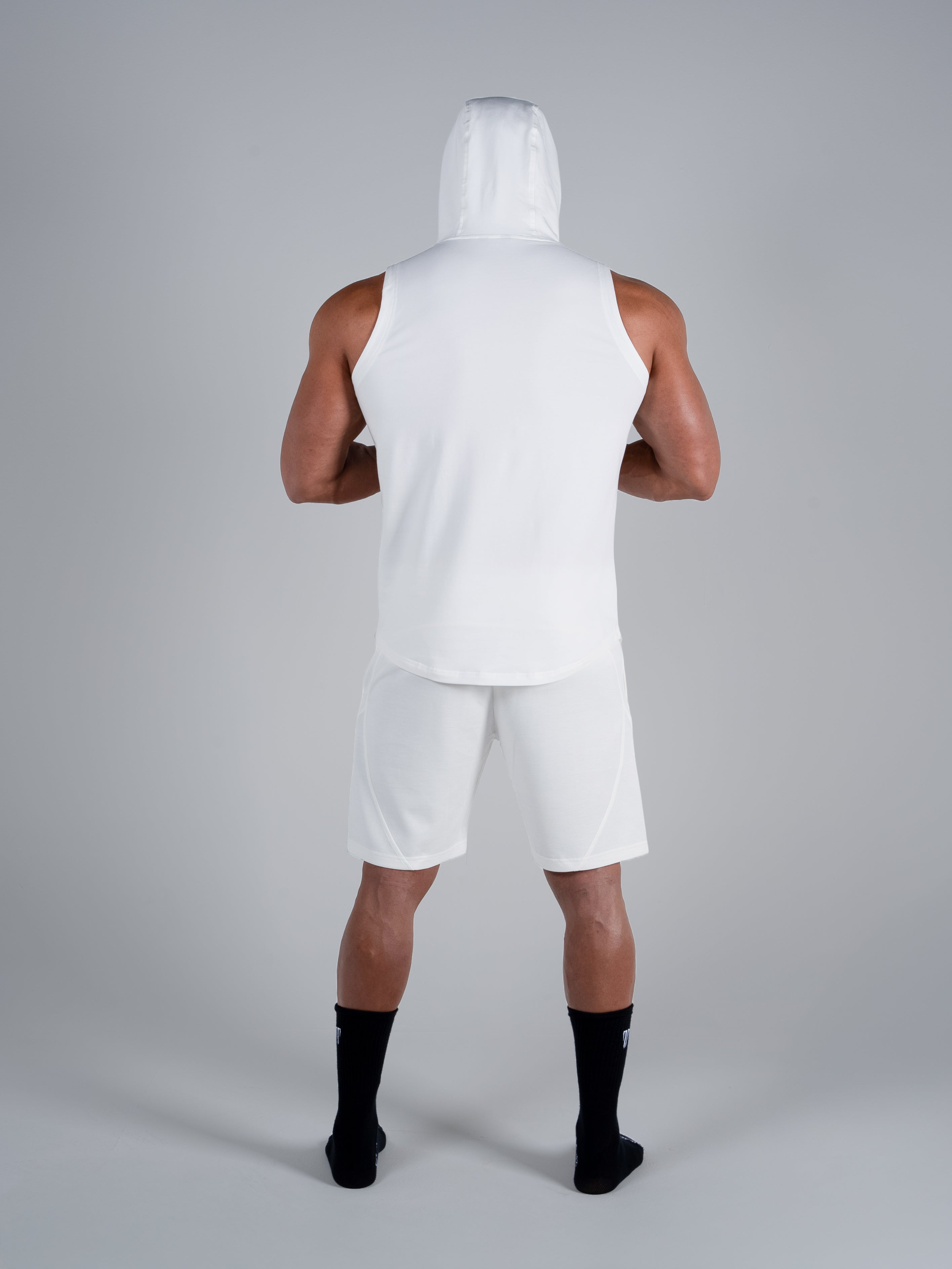 Tri-Flex Hood Tank - White - S - TRIMODE