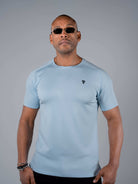 Tri-Motion Split T-Shirt - Sky Blue - S - TRIMODE