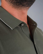 Tri-Knit Button Polo - Army Green - S - TRIMODE