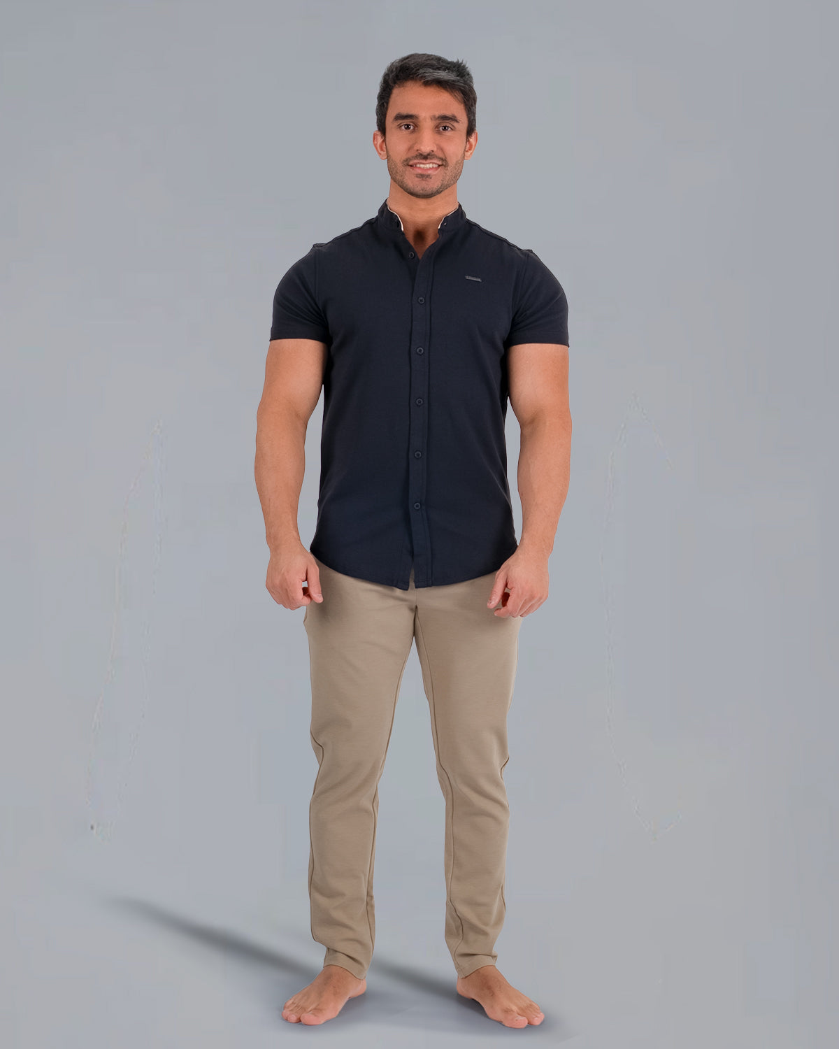 Tri-Frost Button Shirt - Black - S - TRIMODE