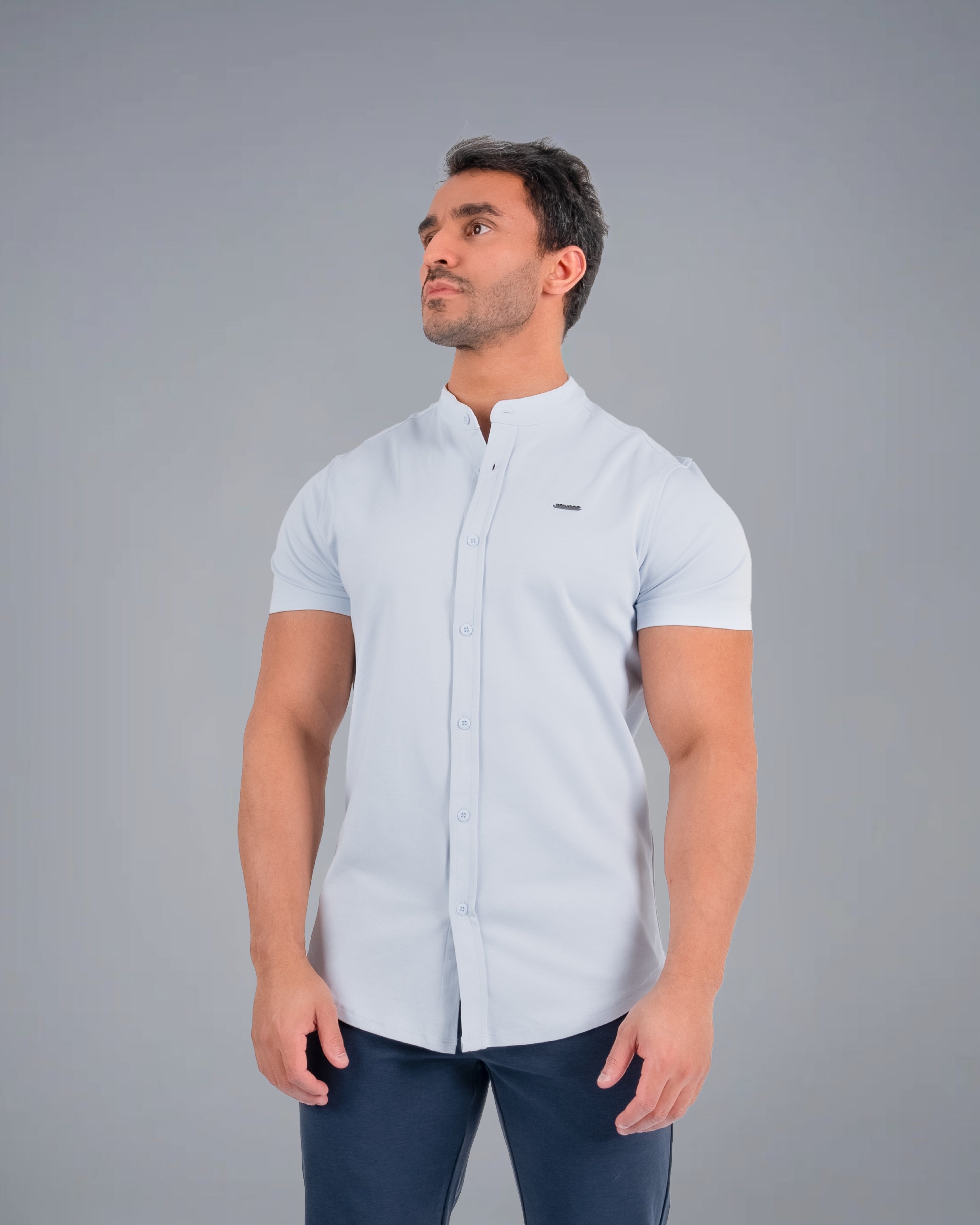 Tri-Frost Button Shirt - Light Blue