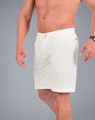 Tri-Lux Zipper Shorts - Ivory - S - TRIMODE