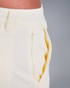 Tri-Lux Zipper Shorts - Ivory - S - TRIMODE