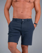 Tri-Lux Zipper Shorts - Charcoal Blue - S - TRIMODE