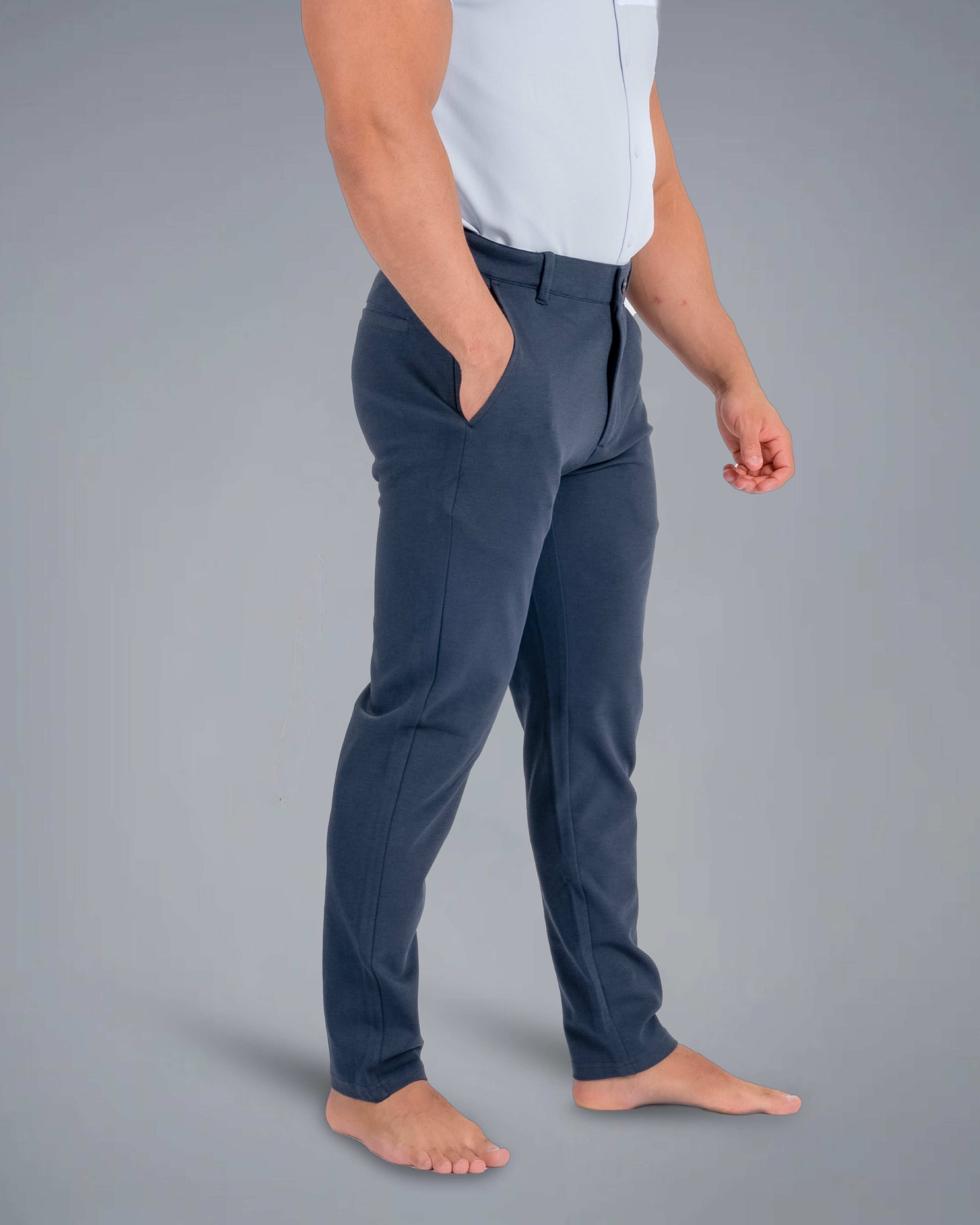 Tri-Lux Zipper Pants - Charcoal Blue - S - TRIMODE