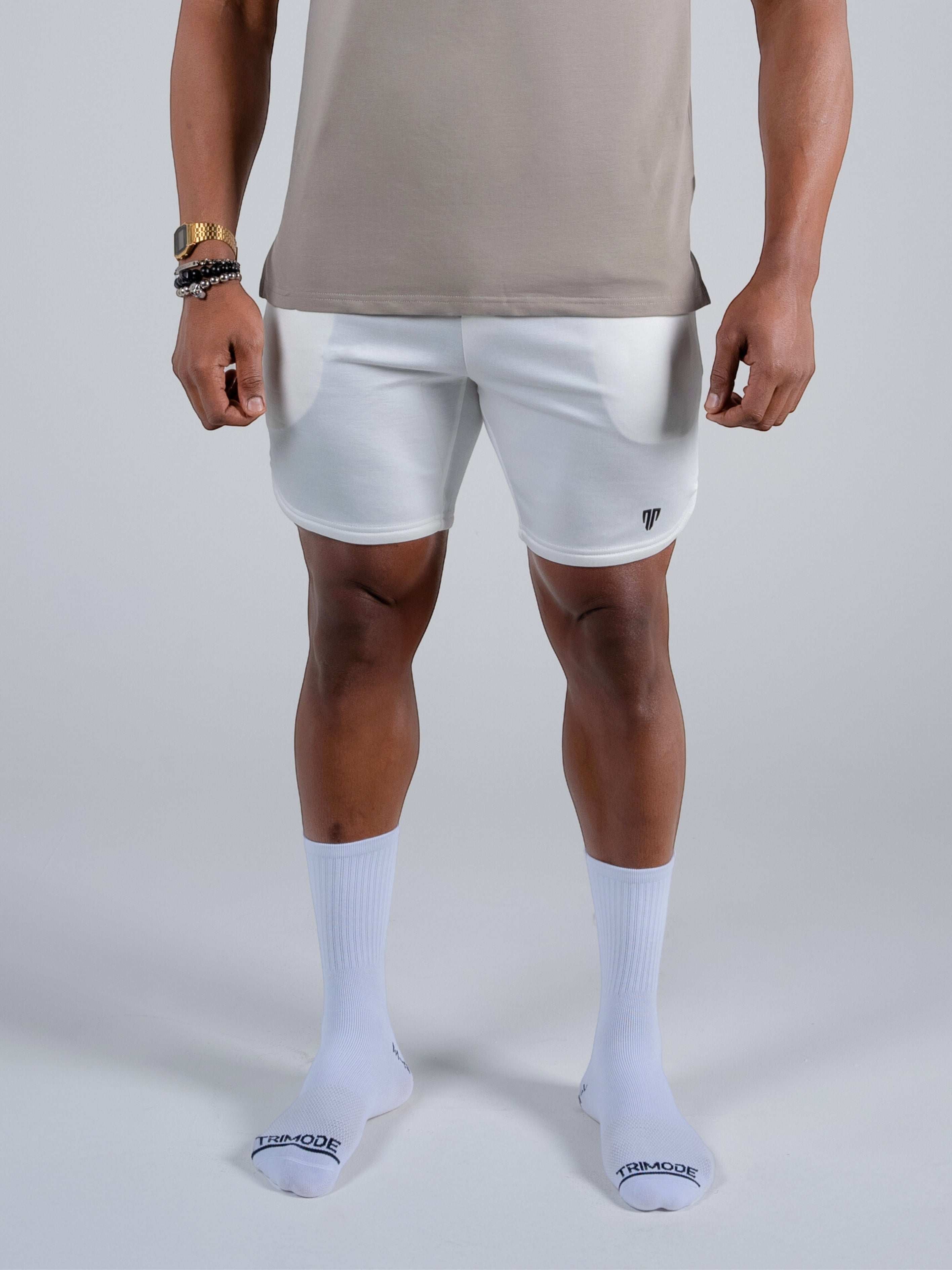 Tri-Motion Short 7"- White - S - TRIMODE