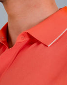 Tri-Knit Button Polo - Fire Orange - S - TRIMODE
