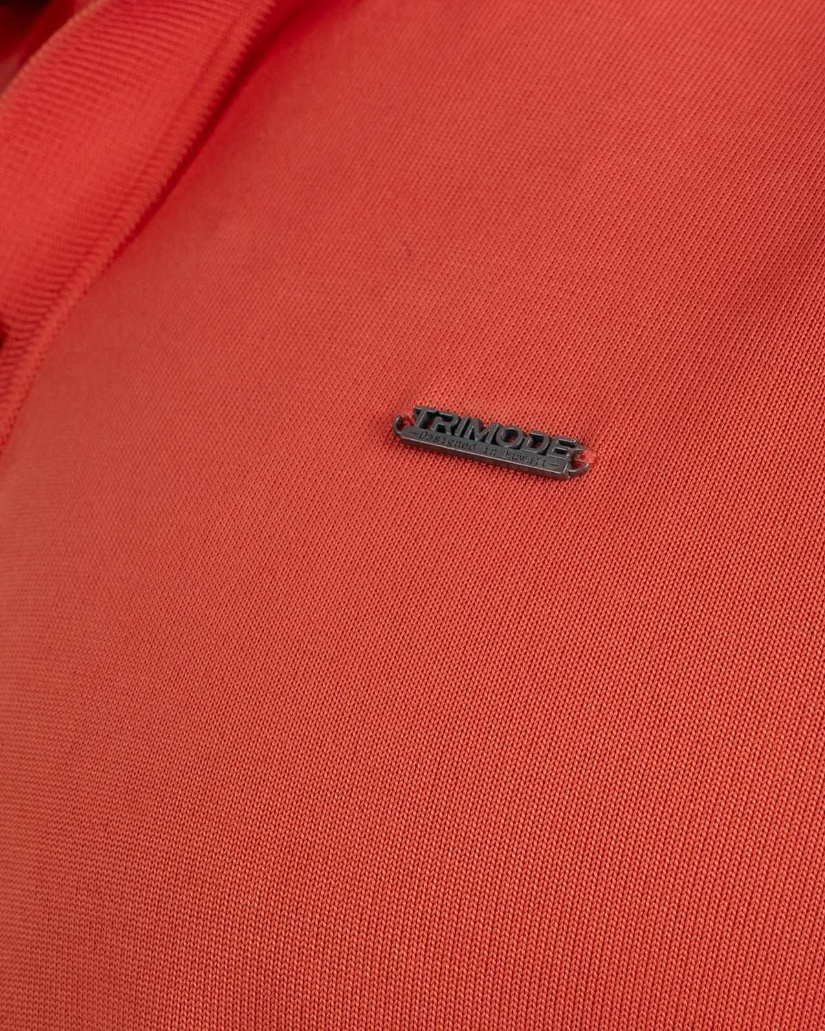 Tri-Knit Button Polo - Fire Orange - S - TRIMODE