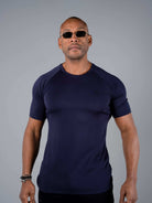 Tri-Motion Curved T-Shirt - Midnight Navy - S - TRIMODE