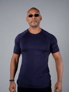 Tri-Motion Curved T-Shirt - Midnight Navy - TRIMODE