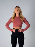Tri-Active Crop Long Sleeve - Redwood - XS - TRIMODE